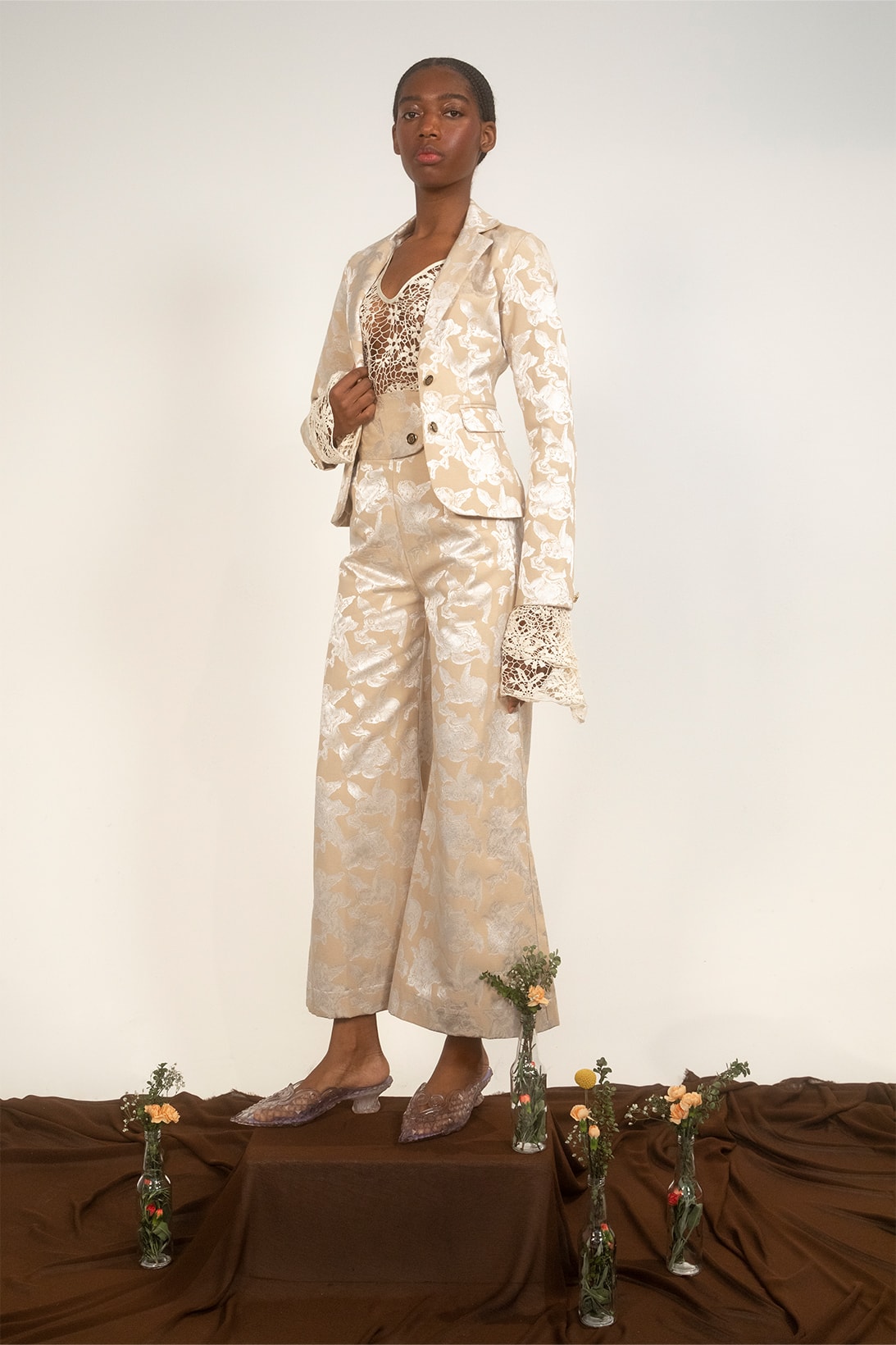 House of AAMA FW22 Bloodroot Into The Archives Collection Lookbooks African Folklore Suit Pants Jacquard
