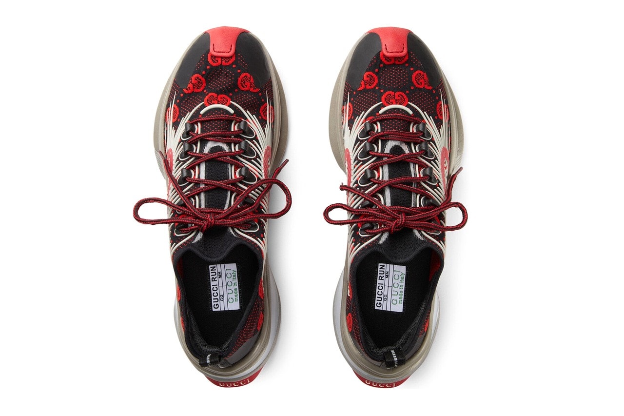 Gucci Run Sneaker Red Black Tan Price Release Date
