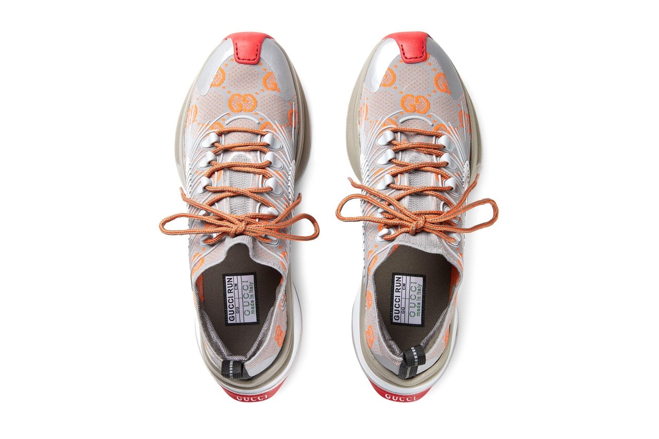 Gucci Run Sneaker Orange Silver Red Price Release Date