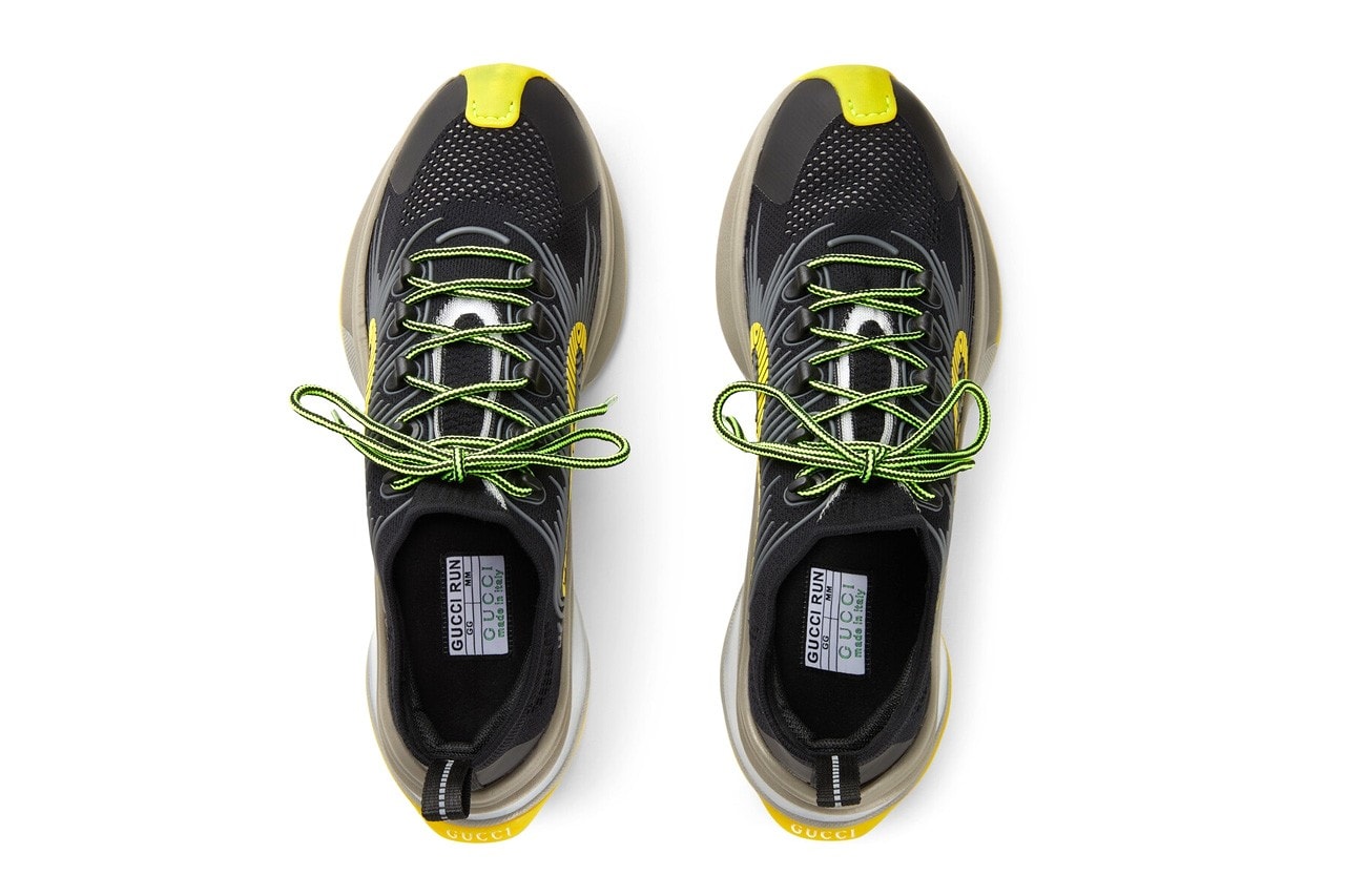 Gucci Run Sneaker Black Green Yellow Price Release Date