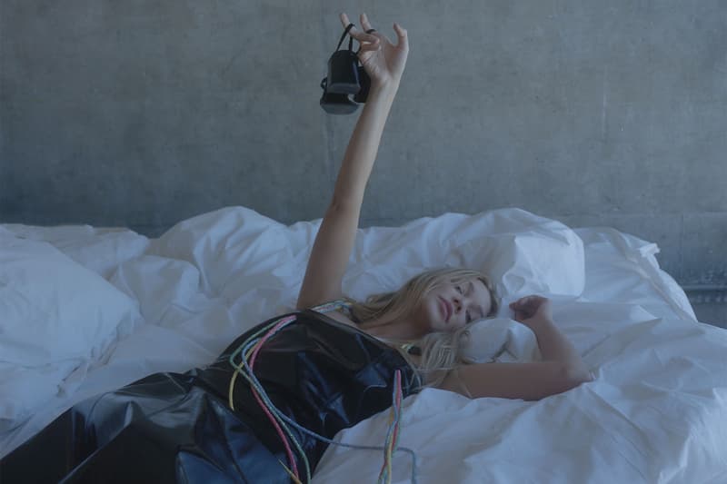 Jessie Andrews JW Anderson Dress Miu Miu Shoes Bed