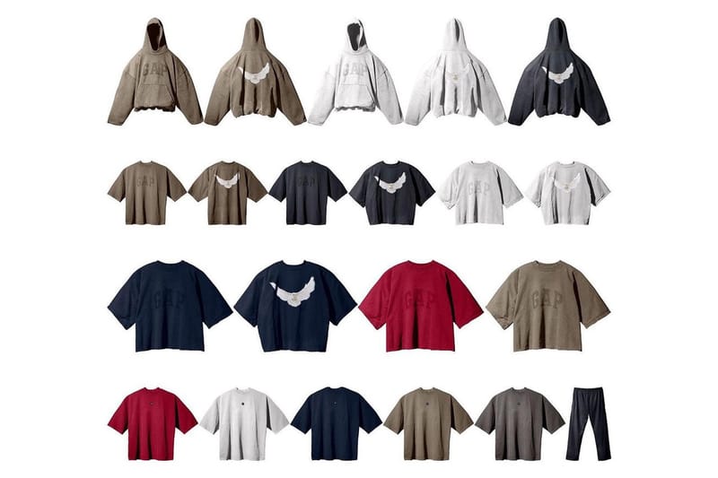 yeezy gap lineup