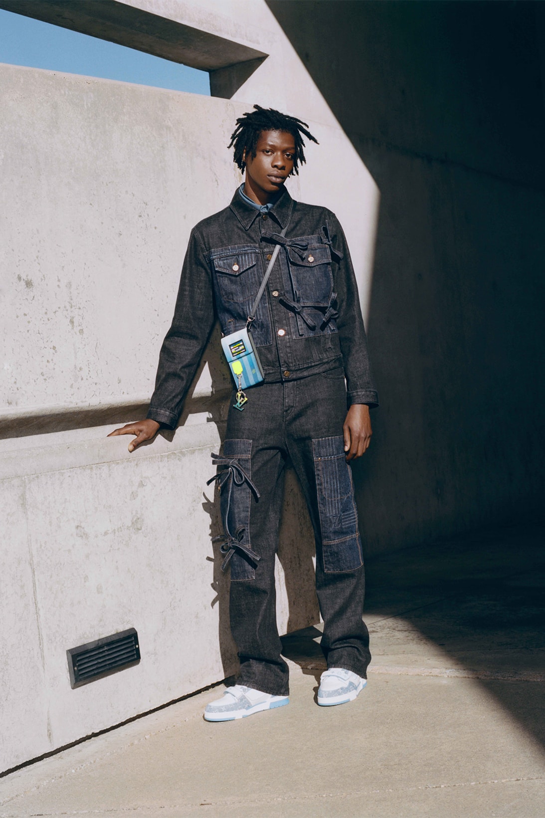 Louis Vuitton Virgil Abloh Daybreak Pre-Fall 2022 Collection Sportswear Denim Jacket
