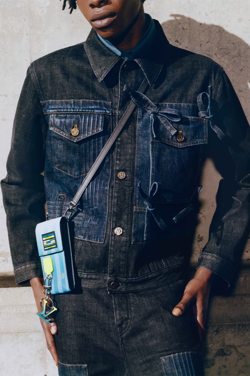 Louis Vuitton Virgil Abloh Daybreak Pre-Fall 2022 Collection Sportswear Denim Jacket Details