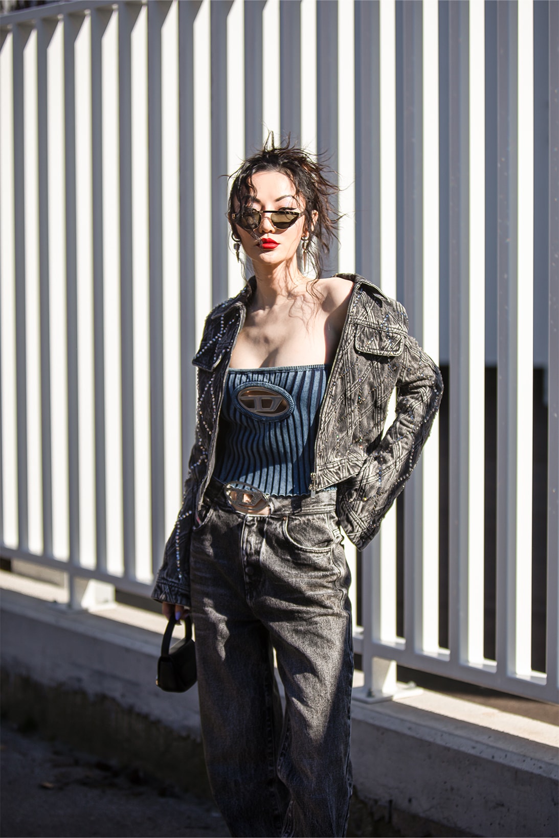 Milan Fashion Week Street Style Fall Winter Fendi Diesel Julia Fox