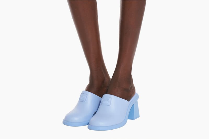 Miu Miu Rubber Mules Blue