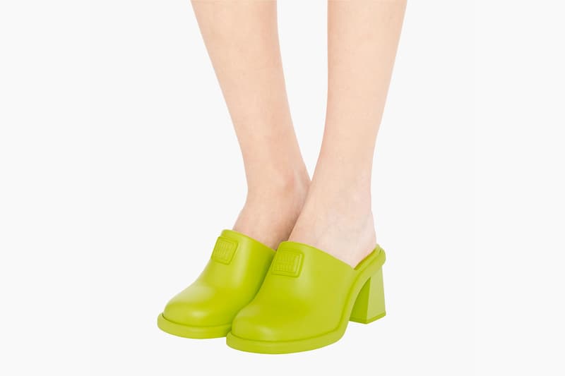 Miu Miu Rubber Mules Green