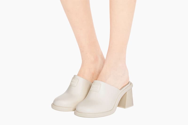 Miu Miu Rubber Mules White
