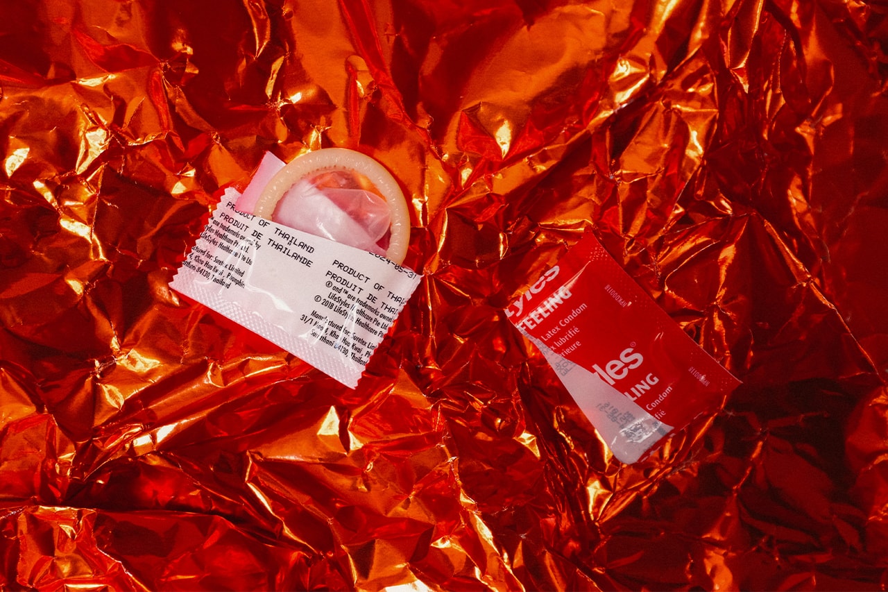 Red Edible Condom Wrapper