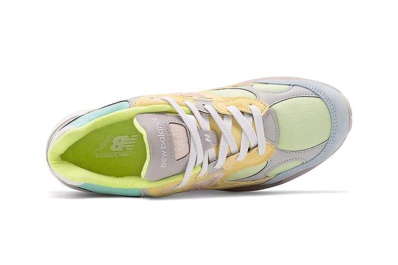 New Balance 992 Pastel Sneakers Shoes Kicks Footwear Shoes Yellow Green Brown Blue White