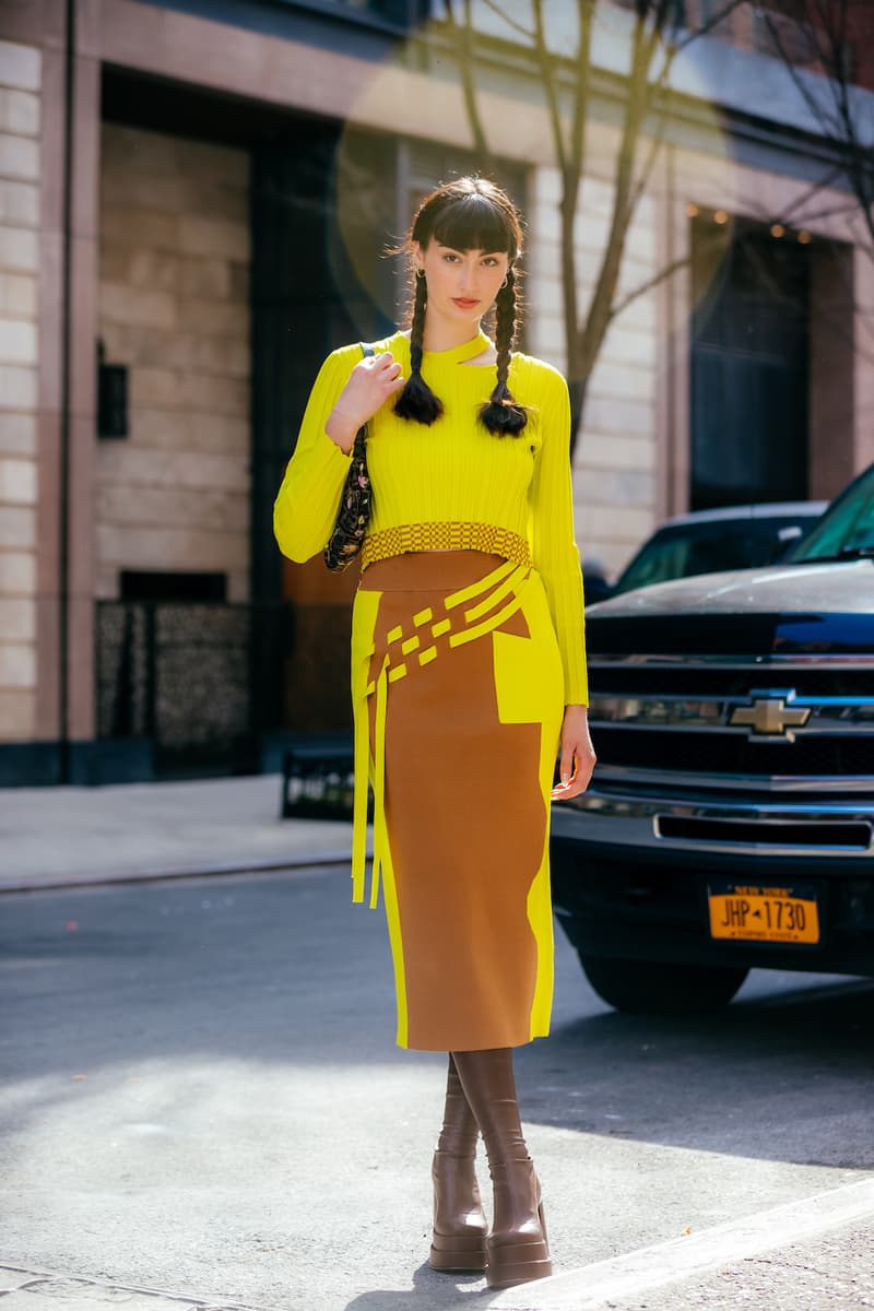 New York Fashion Week Fall Winter Street Style Sora Choi Rickey Thompson