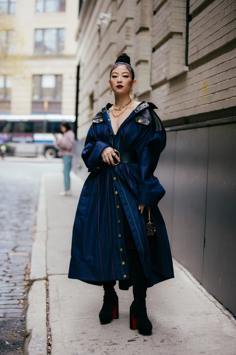 New York Fashion Week Fall Winter Street Style Sora Choi Rickey Thompson