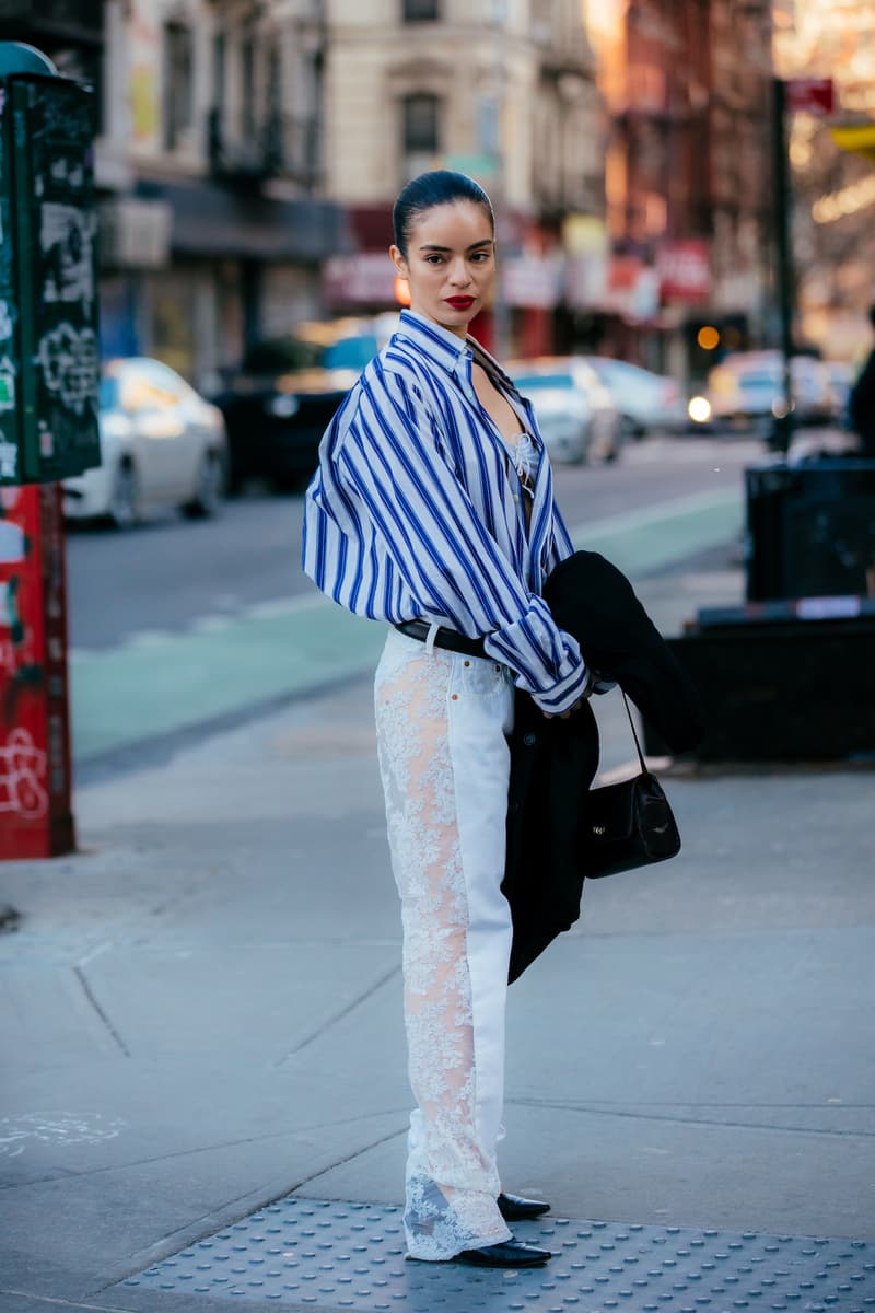 New York Fashion Week Fall Winter Street Style Sora Choi Rickey Thompson