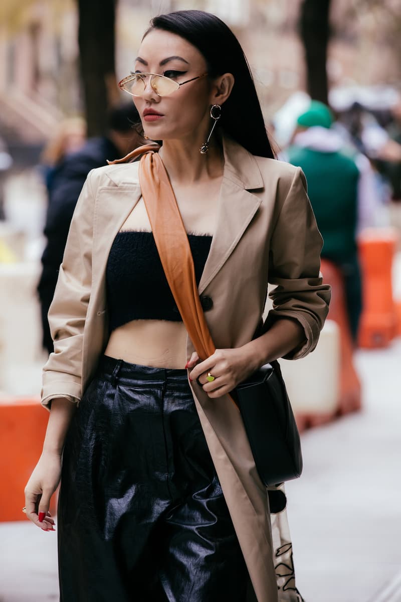 New York Fashion Week Fall Winter Street Style Sora Choi Rickey Thompson