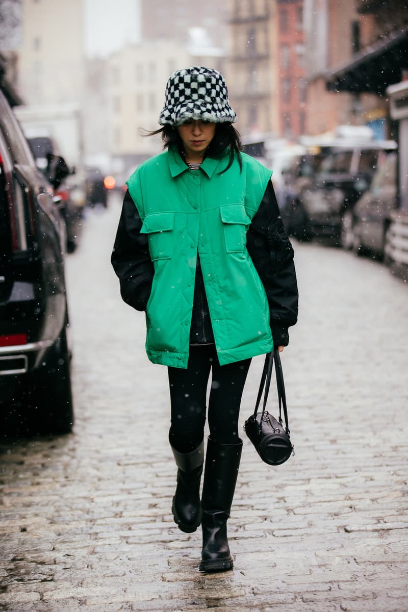 New York Fashion Week Fall Winter Street Style Sora Choi Rickey Thompson