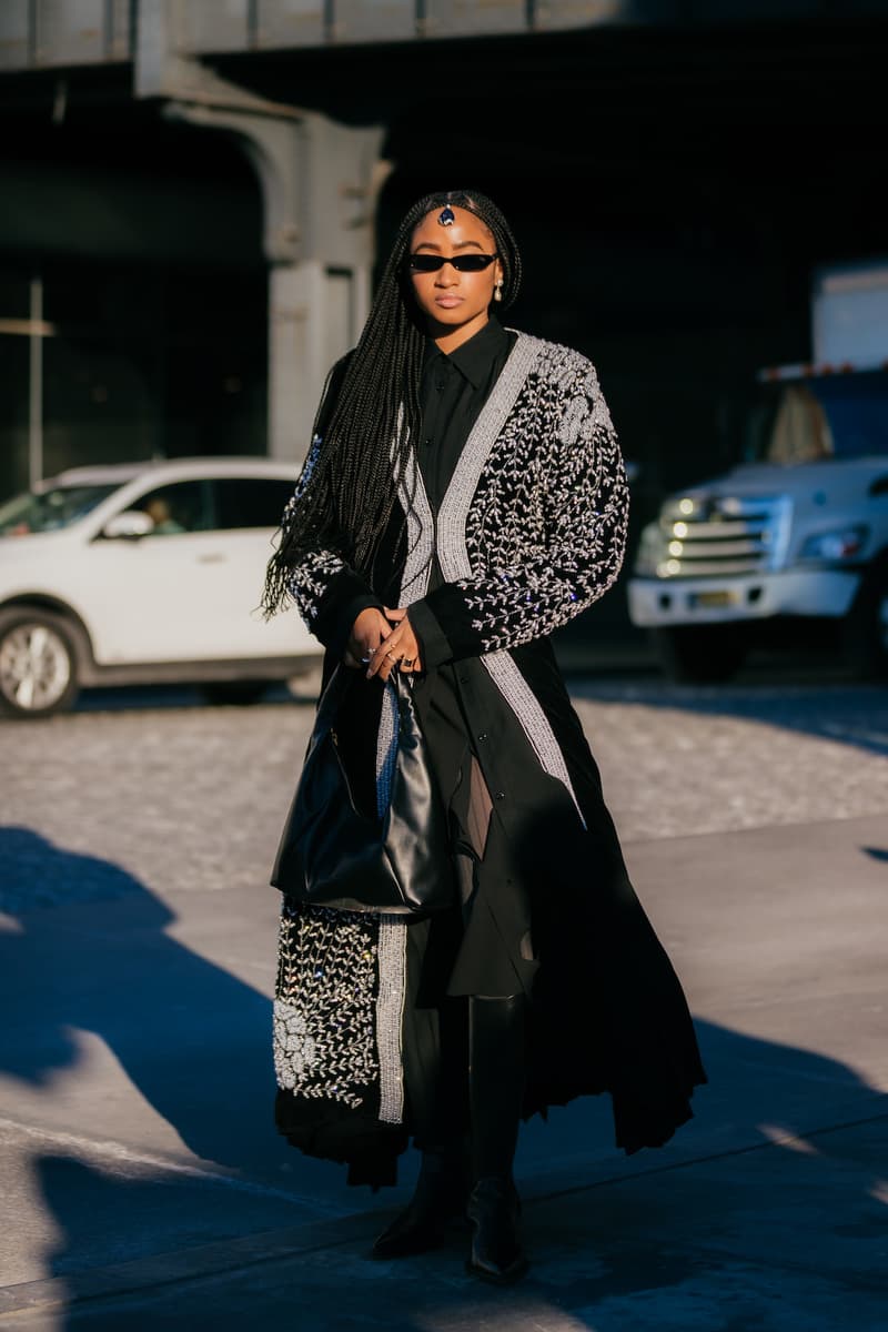 New York Fashion Week Fall Winter Street Style Sora Choi Rickey Thompson