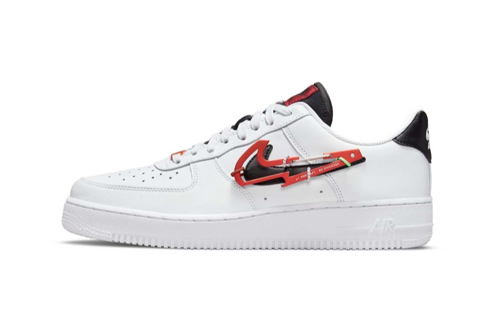 Nike Air Force 1 Low Carabiner Swoosh White Price Release Date
