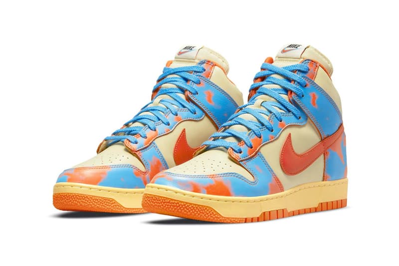 Nike Dunk High 1985 Orange Blue Acid Wash Price Release Date