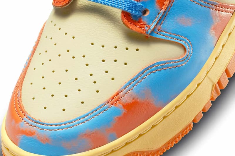 Nike Dunk High 1985 Orange Blue Acid Wash Price Release Date