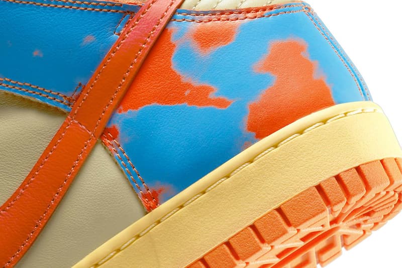 Nike Dunk High 1985 Orange Blue Acid Wash Price Release Date