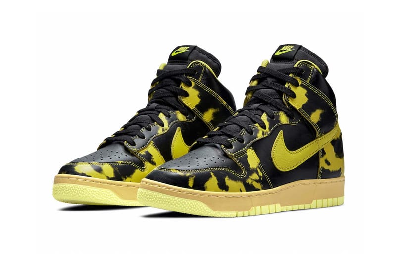 yellow nike dunk high