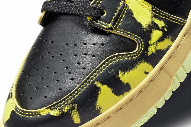 Nike Dunk High 1985 Black Yellow Acid Wash Price Release Date