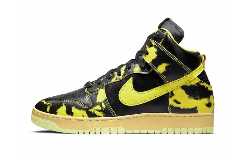 Nike Dunk High 1985 Black Yellow Acid Wash Price Release Date