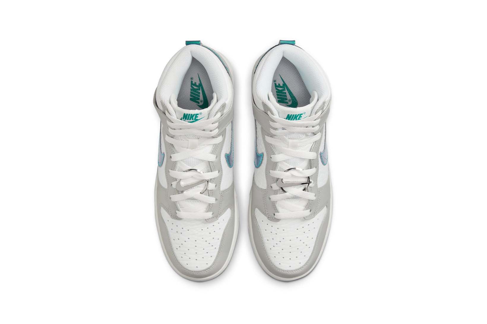 Nike Dunk High Ring Bling White Gray Teal Price Release Date