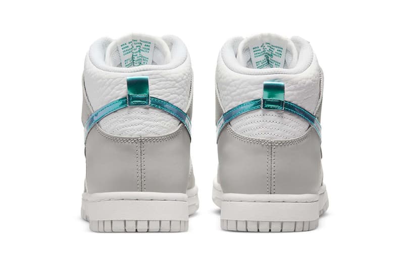 Nike Dunk High Ring Bling White Gray Teal Price Release Date