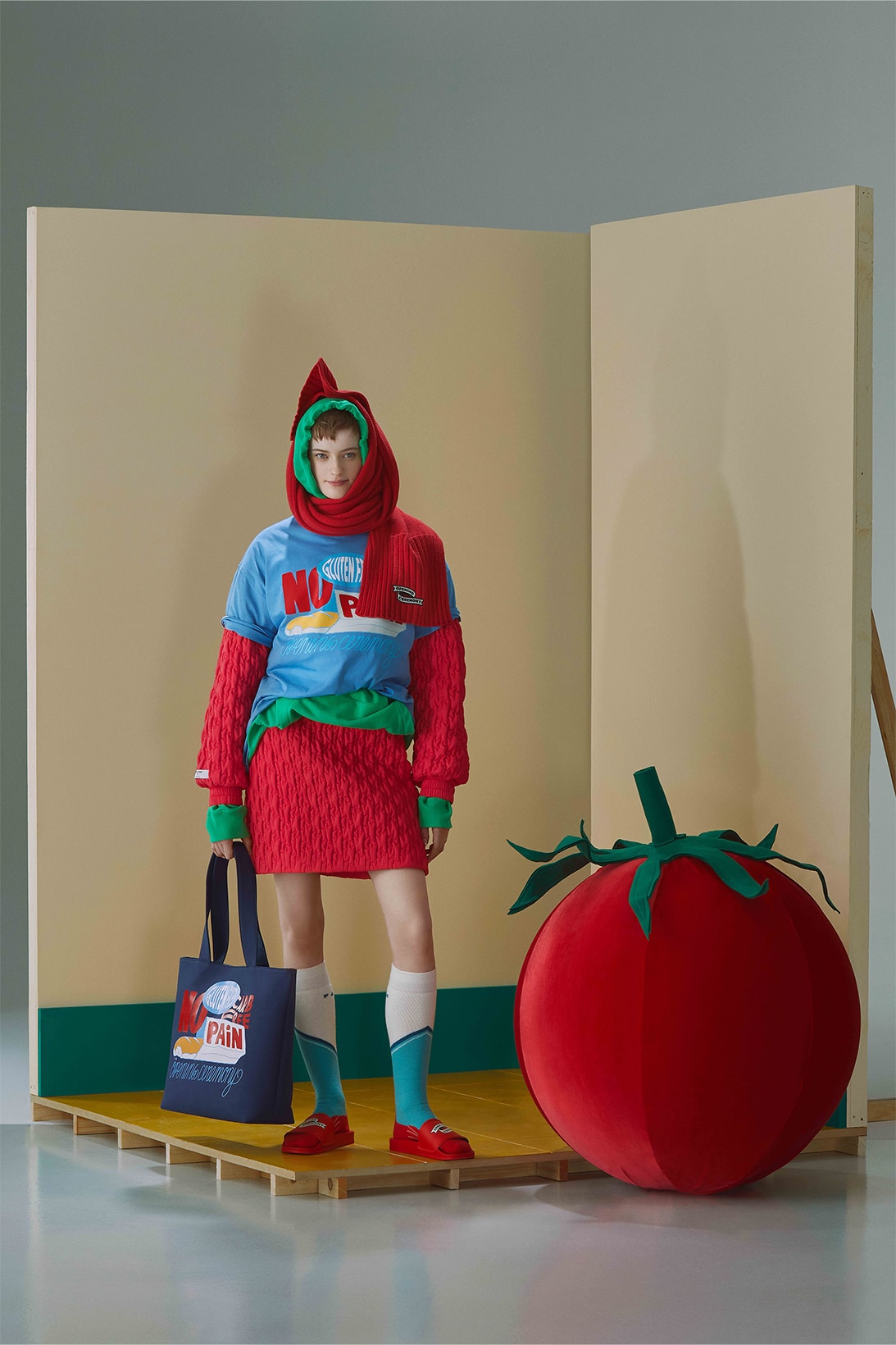 Opening Ceremony Dickies Fall Winter Collaborations 20th Anniversary Outerwear Food Tops Skirt Red