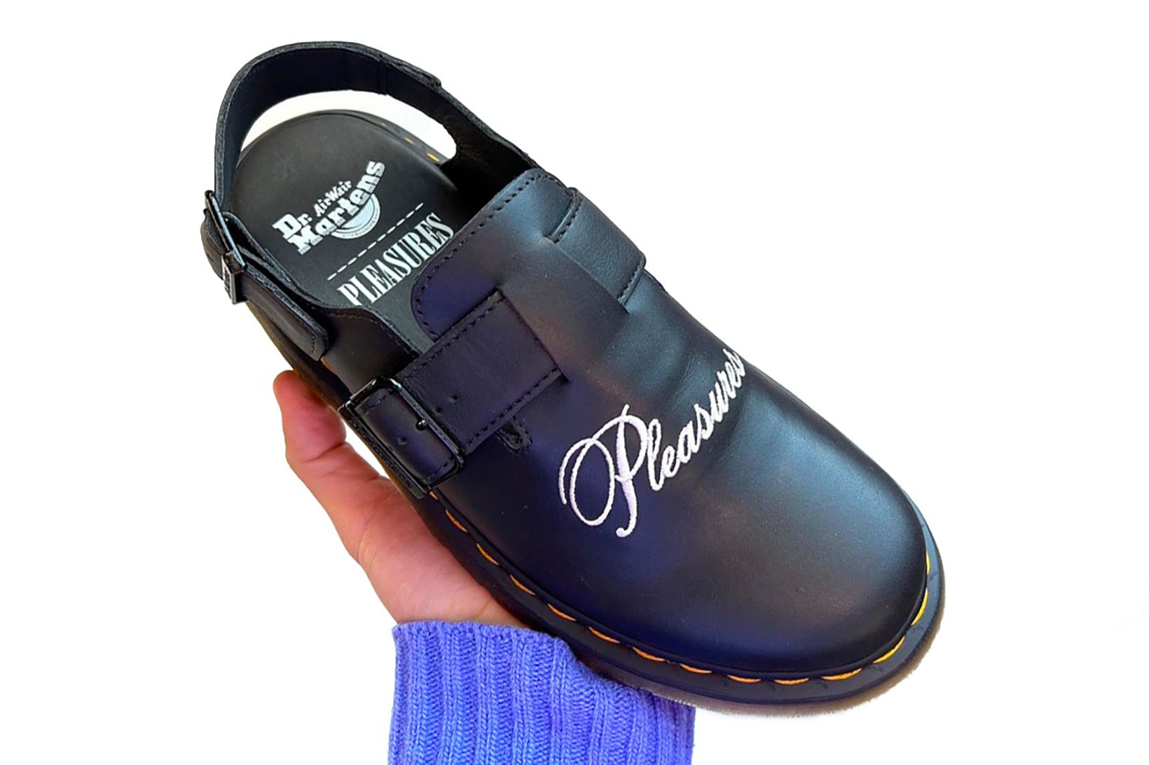 PLEASURES Dr. Martens Mule Collaboration Footwear