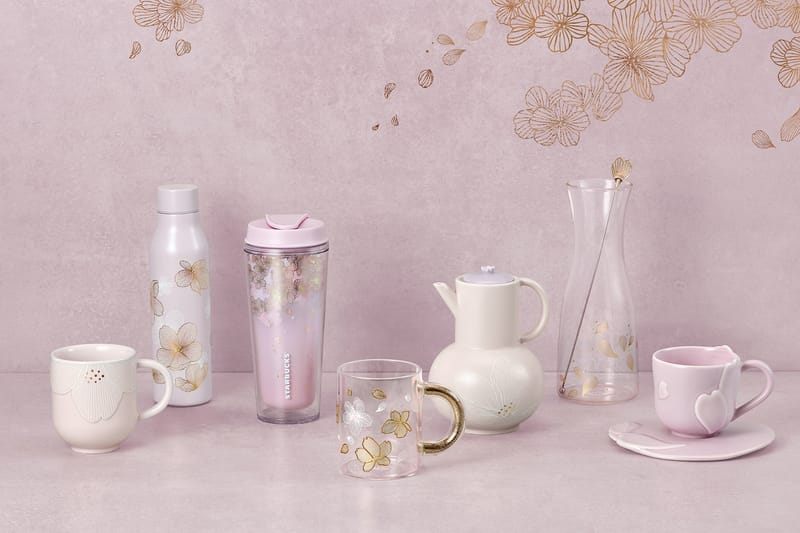 Starbucks Honors Cherry Blossom Season With Pink-Filled Merch Range