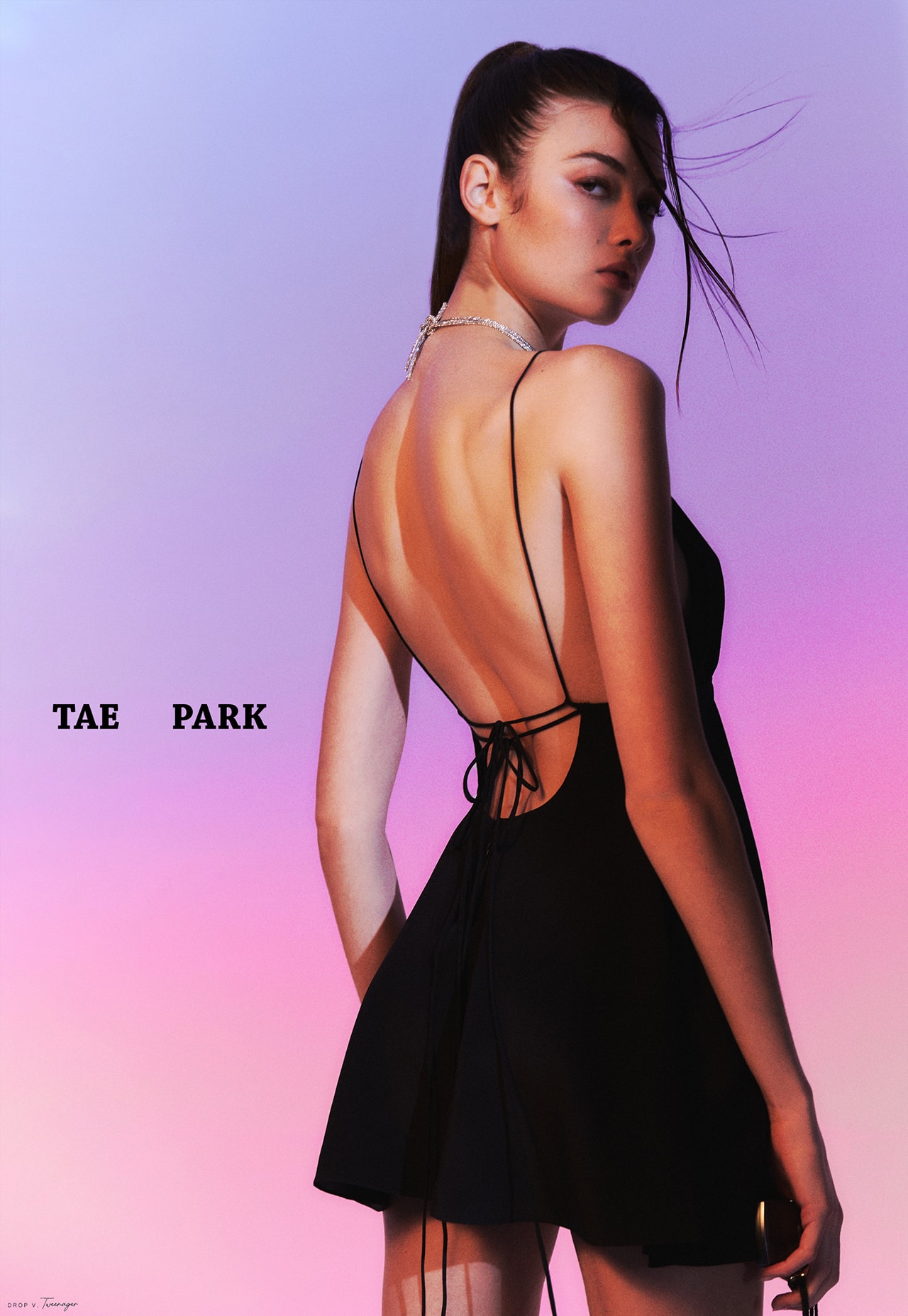 Tae Park New York City Brooklyn Fashion Womenswear Brand Drop V Campaign Lookbook Mini String Dress black