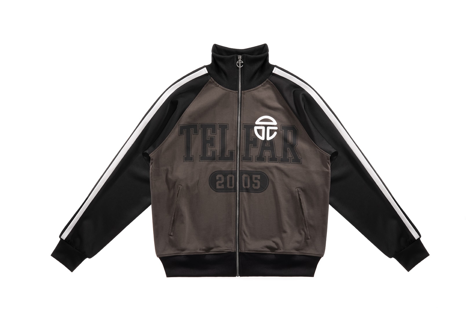 Telfar Black Track Styles Collection Jacket Front