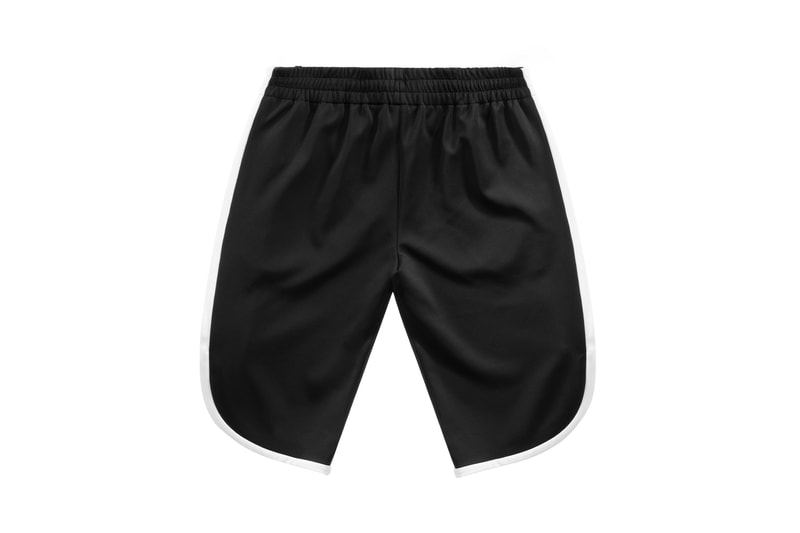 Telfar Black Track Styles Collection Capri Shorts Back