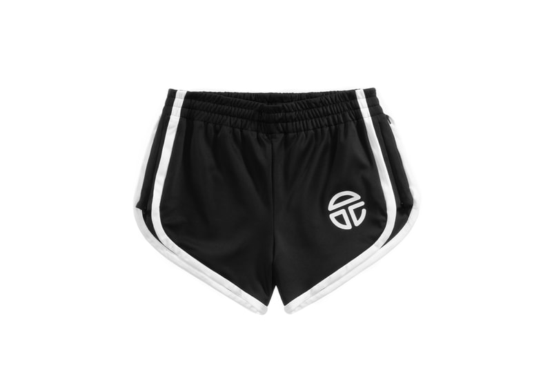 Telfar Black Track Styles Collection Shorts Front