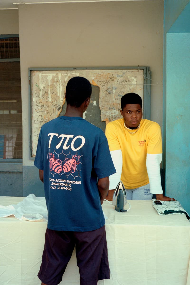 The New Originals SS22 Mathlete Campaign Ghana Ebeneza Blanche Release Info T-shirts Blue Yellow