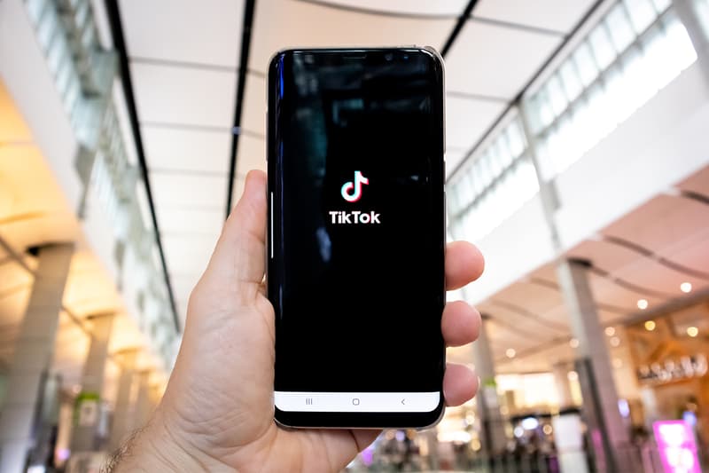 TikTok App on Phone at Mall