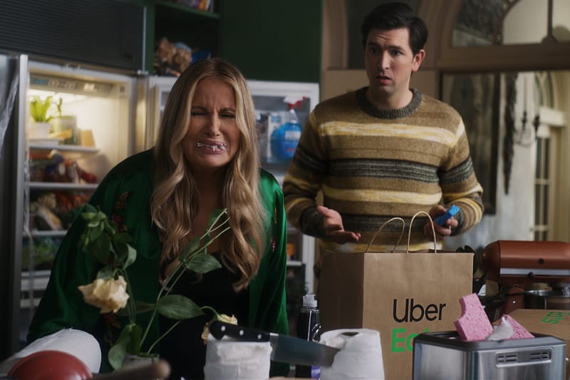 Jennifer Coolidge Eats Lipstick in Uber Eats' 2022 Super Bowl Ad