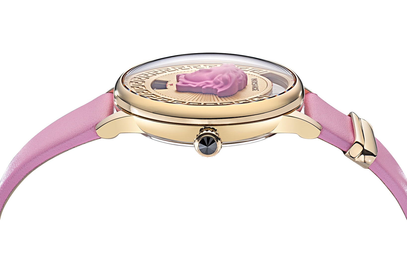 Versace Medusa Icon Watch Timepiece Pink Gold