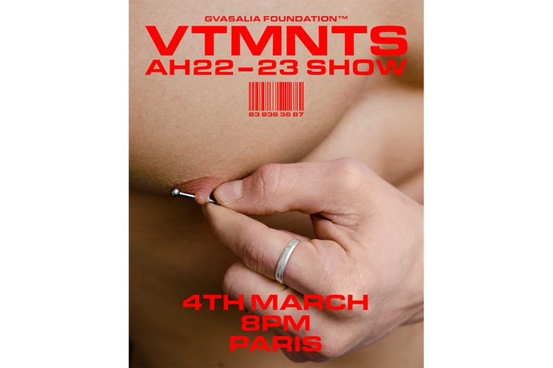 VTMNTS' Runway Debut Will Be at Paris Fashion Week