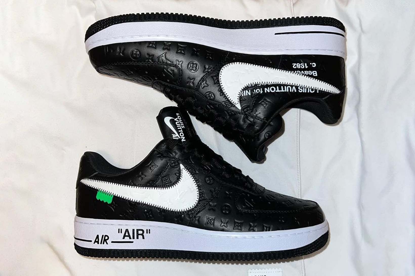 Virgil Abloh Louis Vuitton Nike Air Force 1 Low Black Yoon Ahn Price Release Date
