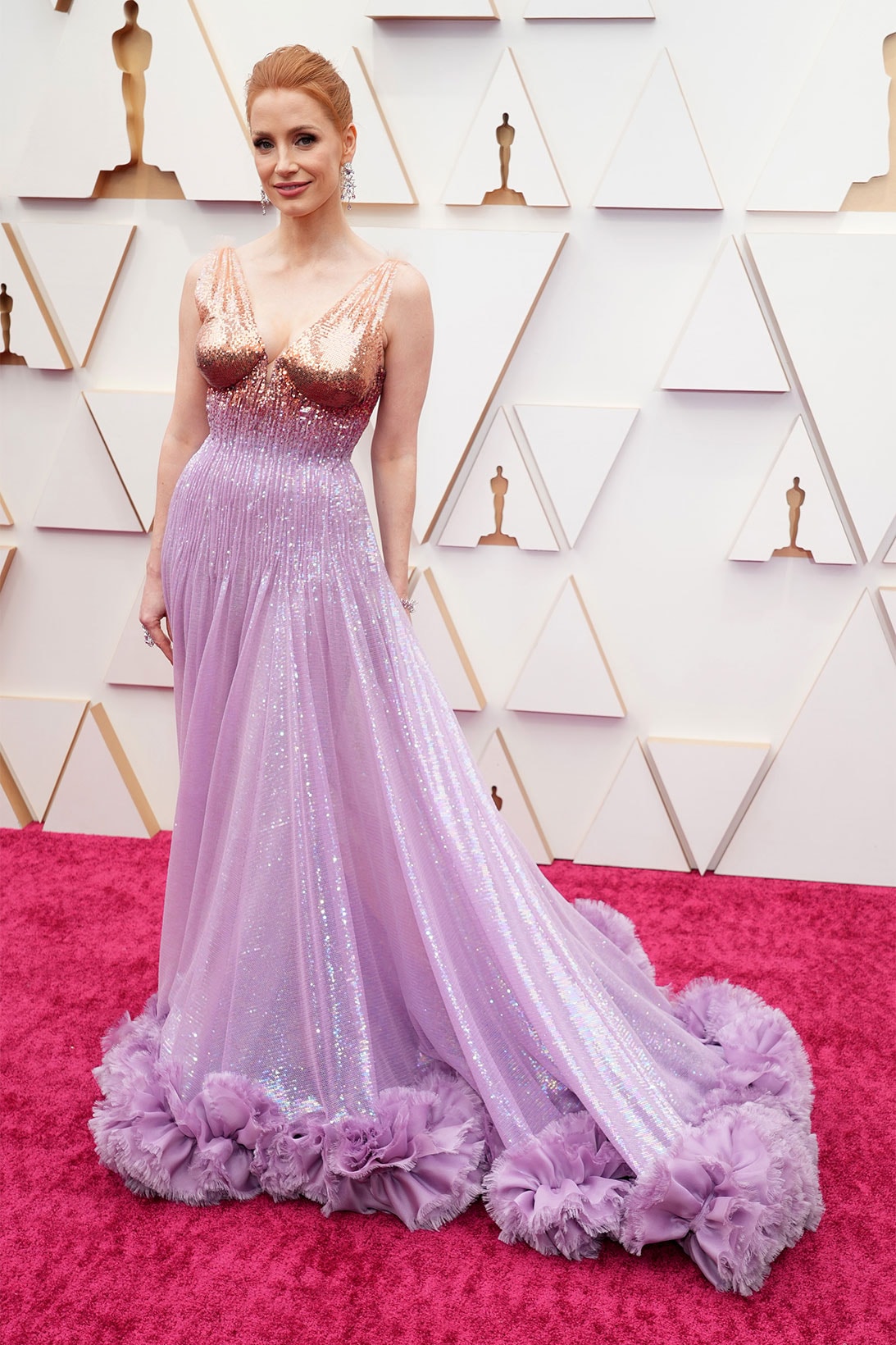 2022 Oscars 94th Acadademy Awards Red Carpet Best Dressed Jessica Chastain
