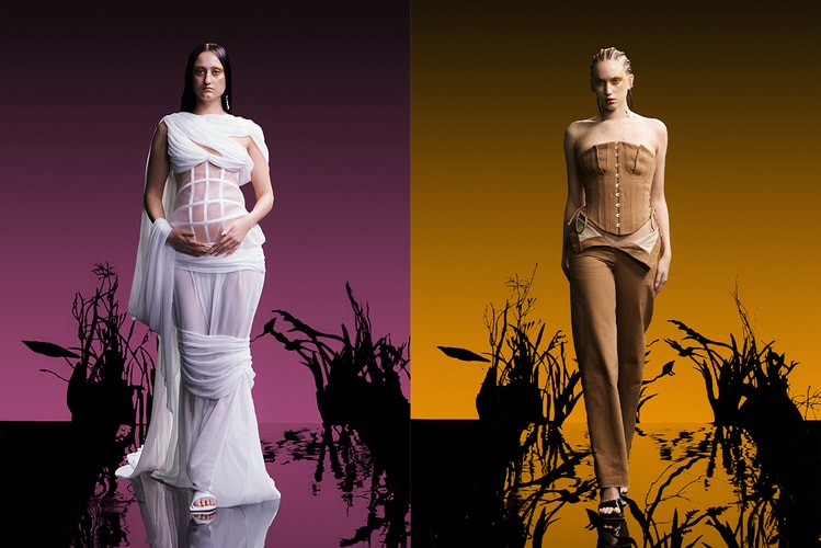 Di Petsa Reveals Maternity Corset During Paris Fashion Week