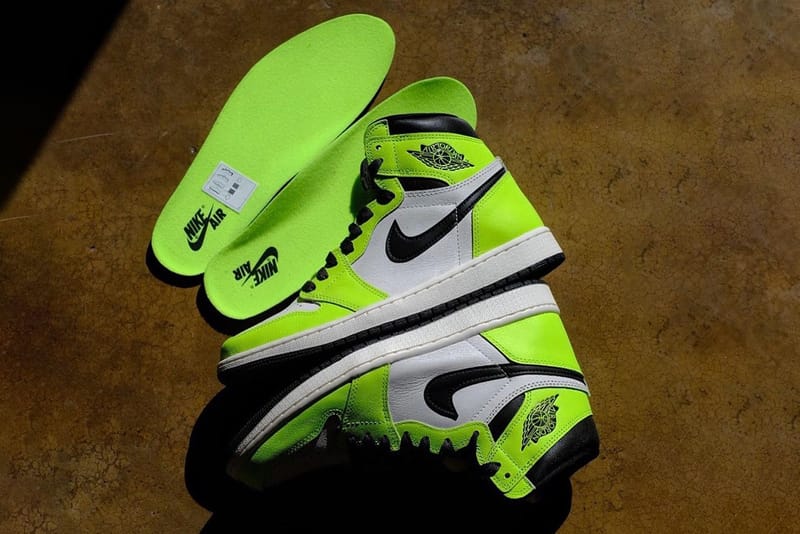 green and lime green jordan 1