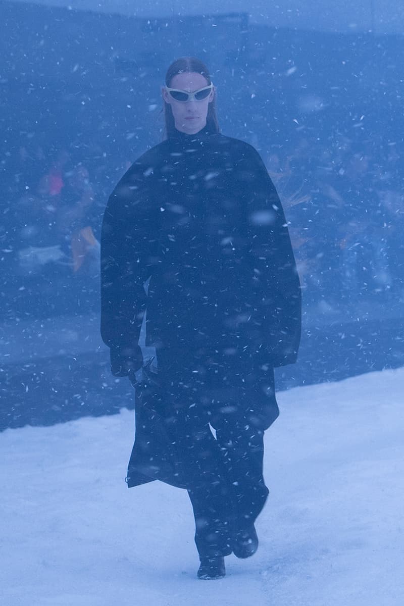 Balenciaga Fall Winter 360 Collection Snowy Apocalyptic Demna Gvasalia Ukraine Show Images