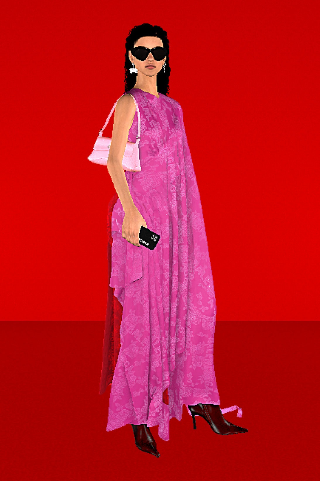 Balenciaga Summer Ad Campaign Digital Models Renders Red Carpet