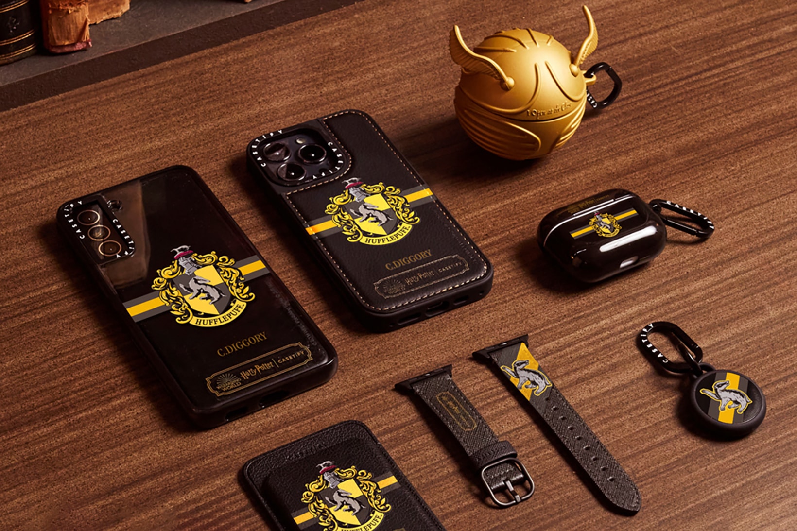 Casetify Harry Potter Collaboration Tech Accessories Apple iPhone AirPods Cases Hufflepuff
