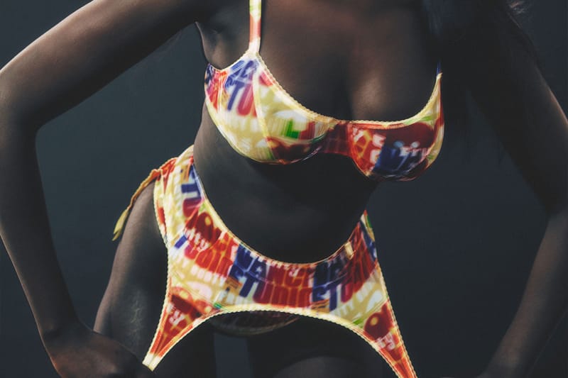 Fruity Booty Taps Print Brand Vance Studio for Graphic Lingerie Set