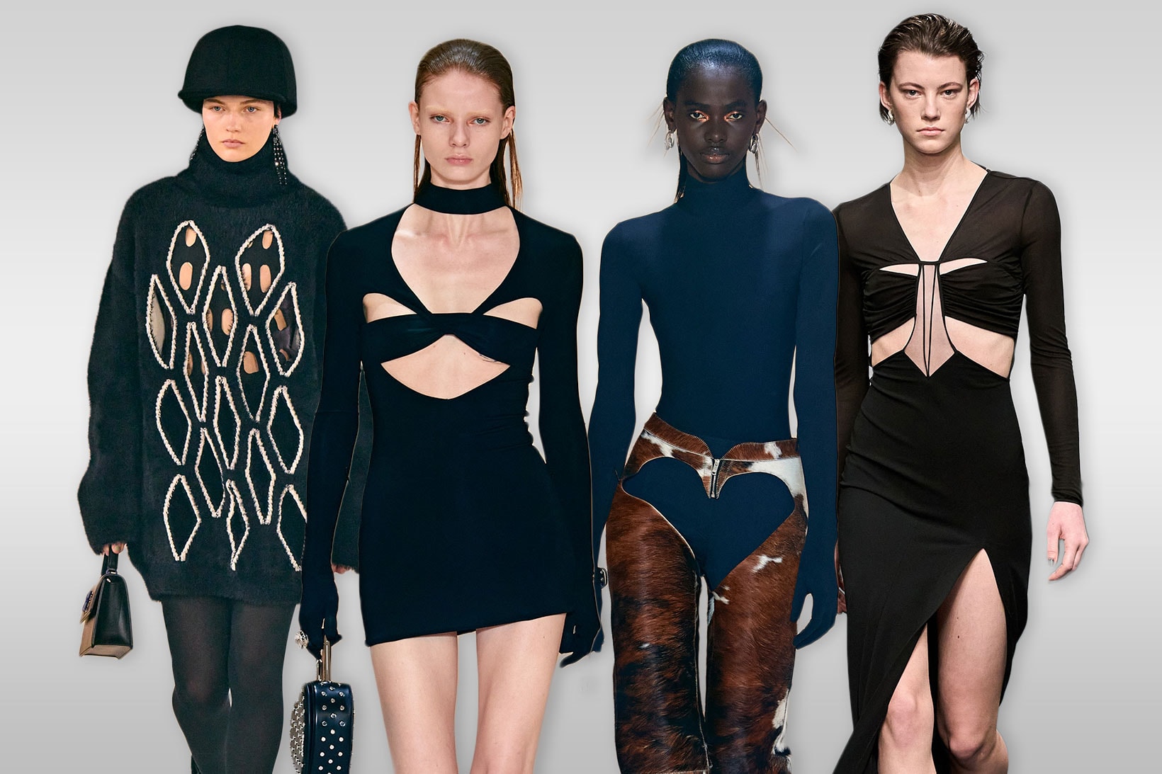 Fashion Week Fall Winter Top Trends Cutouts Details Nensi Dojaka Off-White AMBUSH